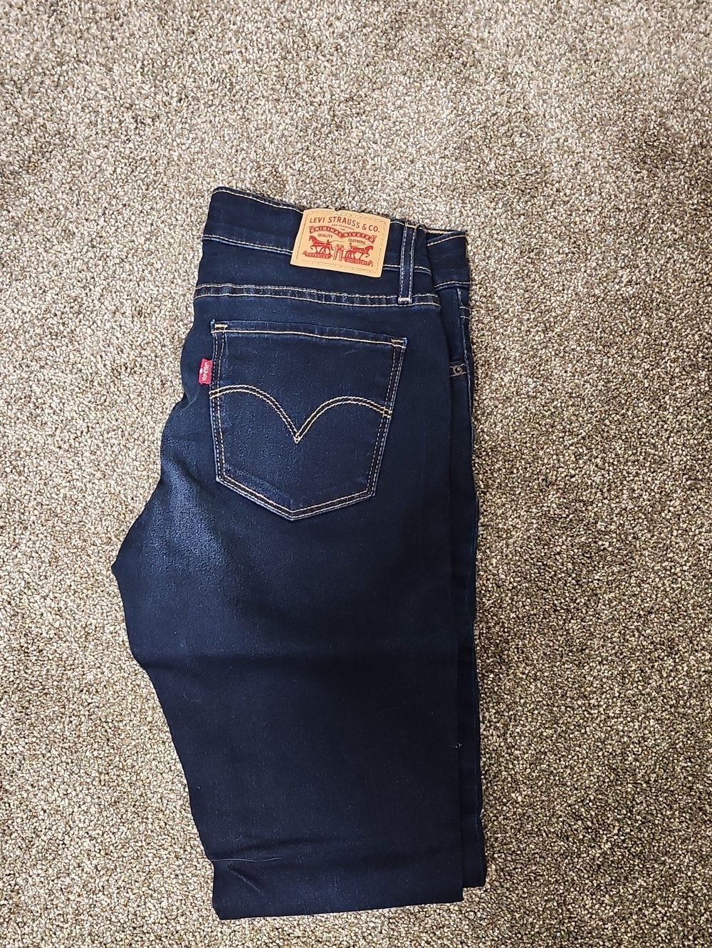 Levi's Navy Slim Straight Jeans